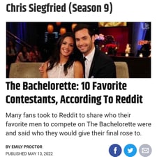 Chris Siegfried - Reality TV - Profile Pic