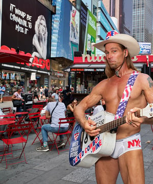 Photo of The Naked Cowboy, click to book