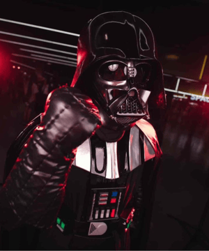 Photo of Darth Vader, click to book