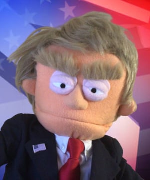Photo of Donald Trump Puppet, click to book